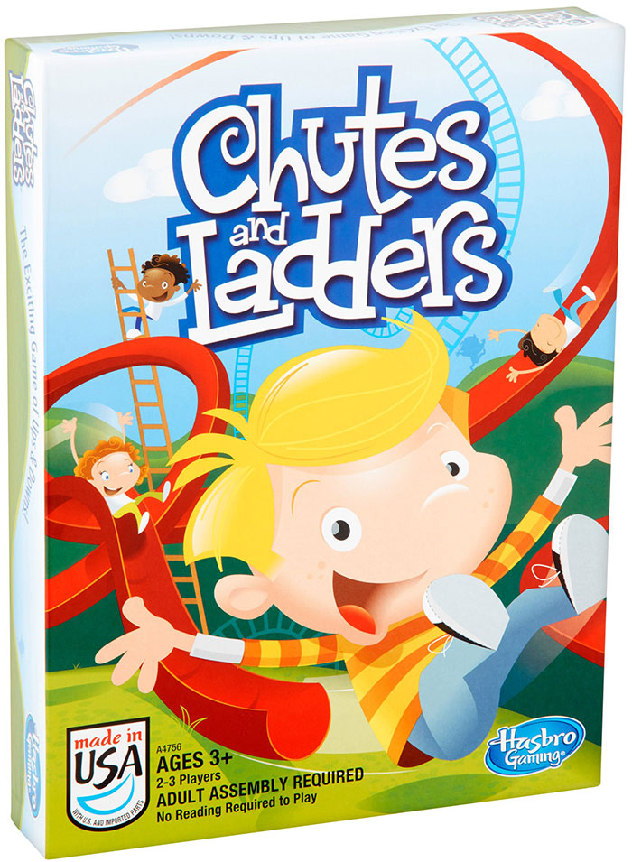 Picture of Chutes and Ladders game box