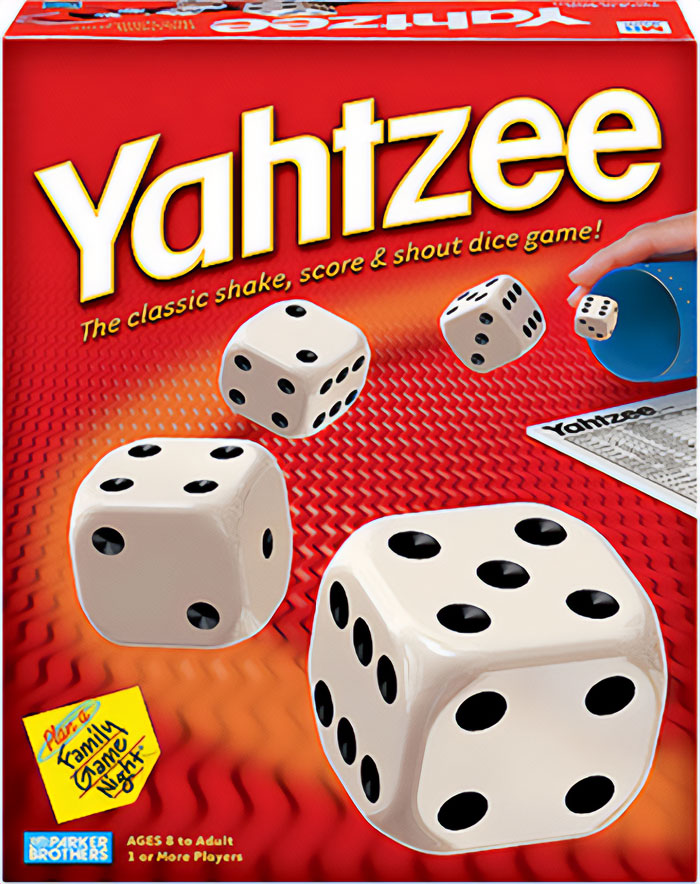 Picture of Yahtzee game box