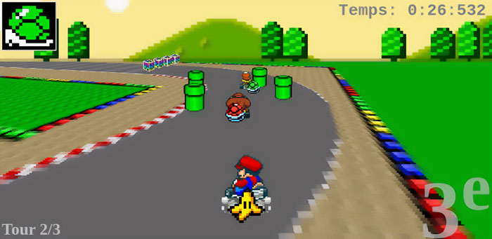 Super Mario Kart gameplay 