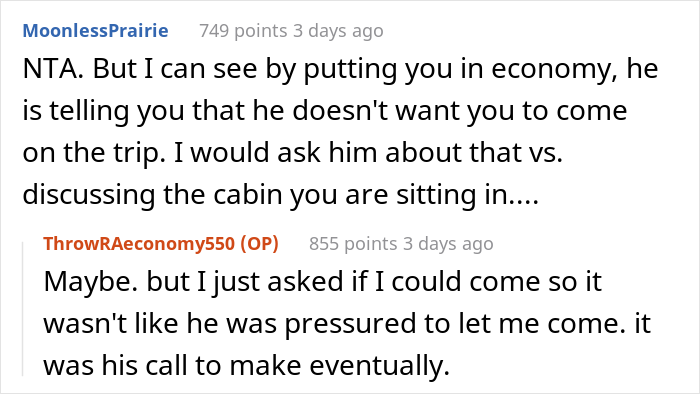 Husband Books 1st Class Tickets For Himself And His Friend For A Trip While Wife Only Gets Economy, Drama Ensues When Wife Decides Not To Go Husband Books 1st Class Tickets For Himself And His Friend For A Trip While Wife Only Gets Economy, Drama Ensues When Wife Decides Not To Go