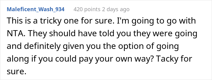 16 Y.O. Daughter Disappointed With Her Father As He Did Not Invite Her On His New Family's Paris Vacation, Gets Called A Jerk 16 Y.O. Daughter Disappointed With Her Father As He Did Not Invite Her On His New Family's Paris Vacation, Gets Called A Jerk