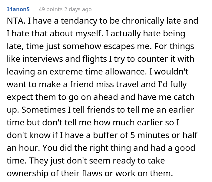 "Am I The Jerk For Telling My 'Always Late' Friends An Earlier Time So We'd Be On Time?"