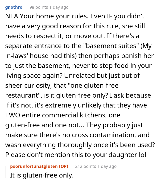 Man Praised For Kicking Sister Out After She Repeatedly Violated “No Gluten” Rule And Harmed His Child