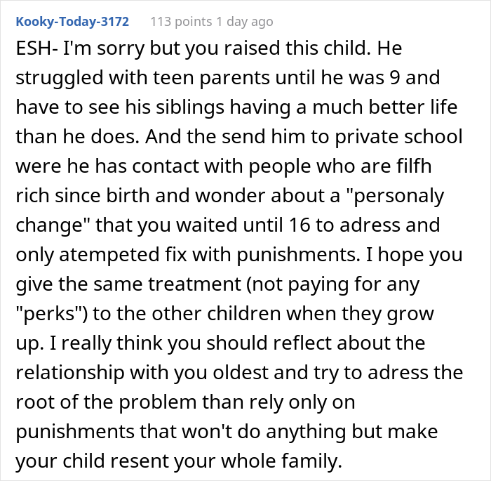 Teen Says Parents Shouldn't Have Bought Nanny A First-Class Ticket, Regrets It After They Put Him In Economy For Being So Elitist Teen Says Parents Shouldn't Have Bought Nanny A First-Class Ticket, Regrets It After They Put Him In Economy For Being So Elitist