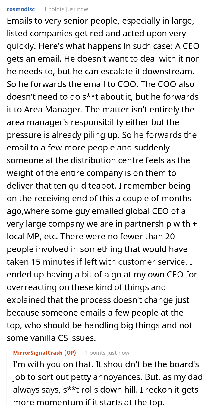 Man Has A Missing Order And The Customer Service Team Is Being Unhelpful, So He Contacts Every Director Man Has A Missing Order And The Customer Service Team Is Being Unhelpful, So He Contacts Every Director