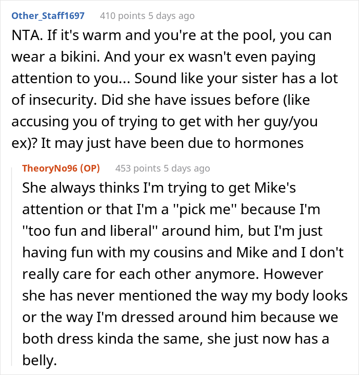 Mom And Sister Outraged When This Woman Refuses To Change Bikinis As Pregnant Sister Got Suddenly Jealous Mom And Sister Outraged When This Woman Refuses To Change Bikinis As Pregnant Sister Got Suddenly Jealous