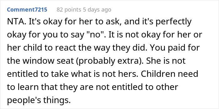 Passenger Refuses To Trade Seats With A Kid And Their Mom Is Furious, Wonders If They Were Really A Jerk Passenger Refuses To Trade Seats With A Kid And Their Mom Is Furious, Wonders If They Were Really A Jerk