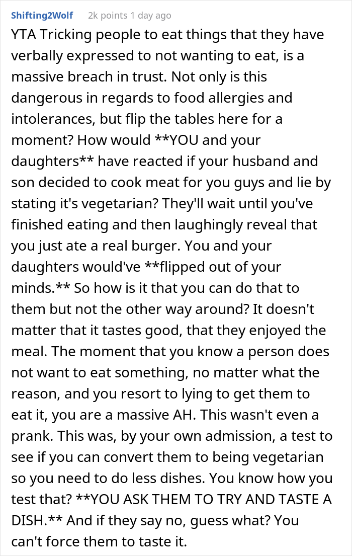 "My Son And Husband Always Turn Up Their Noses At Meat Alternatives": Woman Serves Fake Meat To See If They Actually Hate It "My Son And Husband Always Turn Up Their Noses At Meat Alternatives": Woman Serves Fake Meat To See If They Actually Hate It