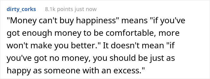 People Online Express If They Really Think Money Could Buy Happiness After Someone Points Out That It Would At Least Solve 99% Of Their Problems