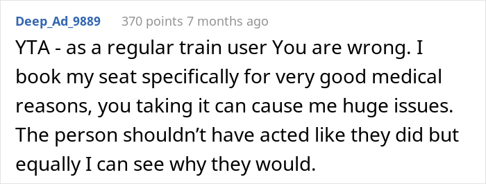 Mom Asks If She Was Wrong Not To Give Up Her Daughter’s Train Seat Though Another Passenger Paid For It Mom Asks If She Was Wrong Not To Give Up Her Daughter’s Train Seat Though Another Passenger Paid For It