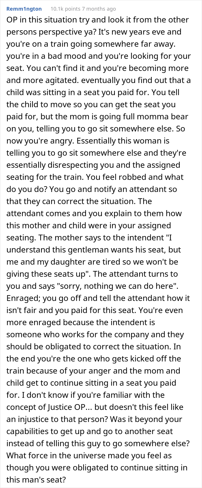 Mom Asks If She Was Wrong Not To Give Up Her Daughter’s Train Seat Though Another Passenger Paid For It Mom Asks If She Was Wrong Not To Give Up Her Daughter’s Train Seat Though Another Passenger Paid For It