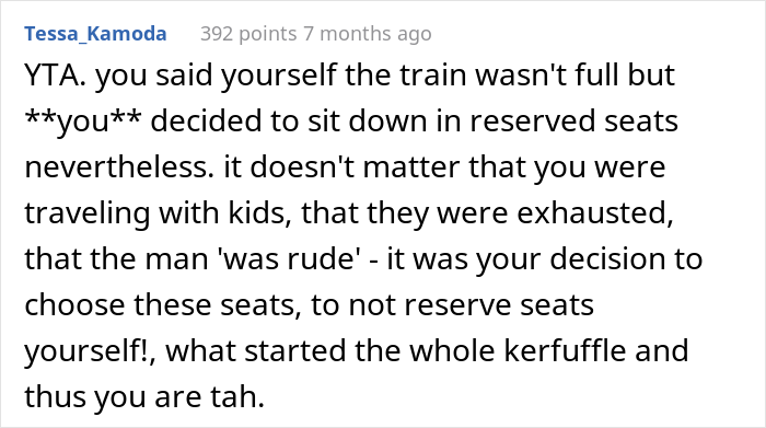 Mom Asks If She Was Wrong Not To Give Up Her Daughter’s Train Seat Though Another Passenger Paid For It Mom Asks If She Was Wrong Not To Give Up Her Daughter’s Train Seat Though Another Passenger Paid For It
