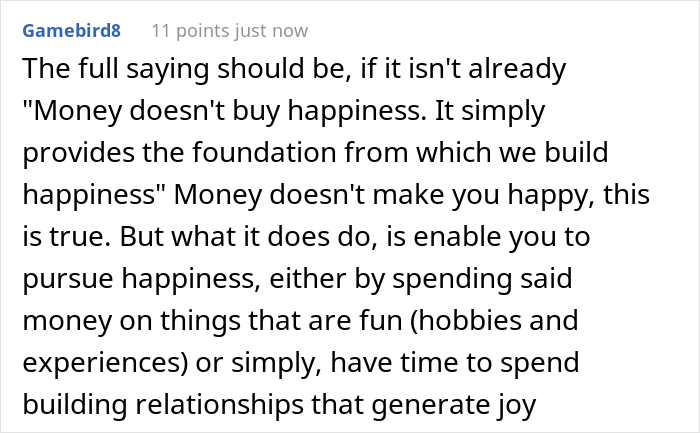 People Online Express If They Really Think Money Could Buy Happiness After Someone Points Out That It Would At Least Solve 99% Of Their Problems