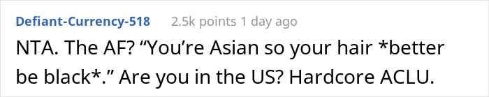 "AITA For Refusing To Dye My Daughter’s Hair Because Her School Complained?" "AITA For Refusing To Dye My Daughter’s Hair Because Her School Complained?"