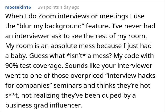 “Just Had A Zoom Job Interview, And The Recruiter Asked Me To ‘Show Her Around The Room’”