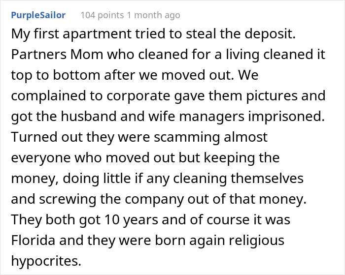 Property Management Refuse To Return Deposit And Charge For An Extra Month, Regret It When Tenant Exposes Their Lies Property Management Refuse To Return Deposit And Charge For An Extra Month, Regret It When Tenant Exposes Their Lies