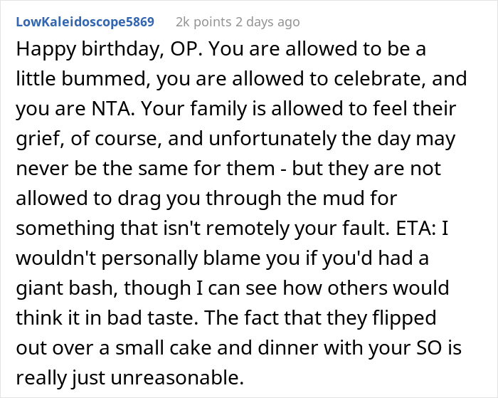 Woman Celebrates Her Birthday Even Though It’s On The Same Date As Her Nephew’s 1-Year Death Anniversary, Family Drama Ensues Woman Celebrates Her Birthday Even Though It’s On The Same Date As Her Nephew’s 1-Year Death Anniversary, Family Drama Ensues