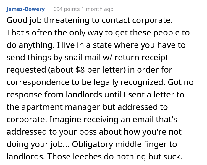 Property Management Refuse To Return Deposit And Charge For An Extra Month, Regret It When Tenant Exposes Their Lies Property Management Refuse To Return Deposit And Charge For An Extra Month, Regret It When Tenant Exposes Their Lies