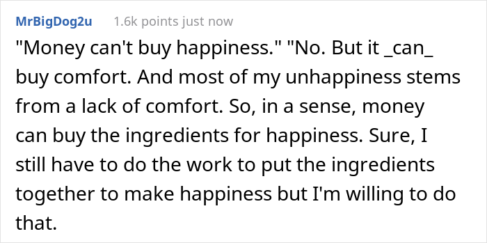 People Online Express If They Really Think Money Could Buy Happiness After Someone Points Out That It Would At Least Solve 99% Of Their Problems
