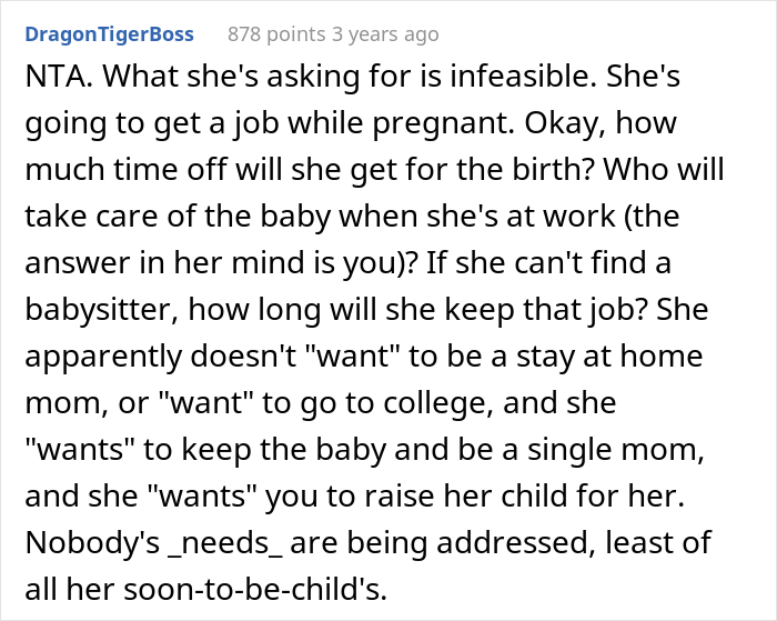 "I Just Will Not Raise This Baby": Woman Asks If She's A Jerk For Kicking Out Her Unemployed Pregnant Teen Daughter