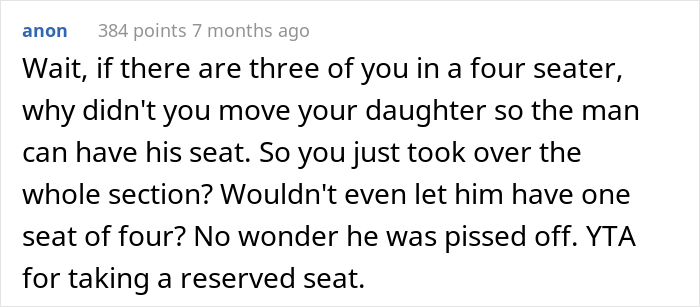Mom Asks If She Was Wrong Not To Give Up Her Daughter’s Train Seat Though Another Passenger Paid For It Mom Asks If She Was Wrong Not To Give Up Her Daughter’s Train Seat Though Another Passenger Paid For It