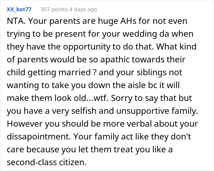 Bride-To-Be Asks If She's Wrong To Be Angry With Parents For Going On Vacation Instead Of Attending Her Wedding