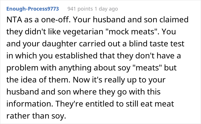 "My Son And Husband Always Turn Up Their Noses At Meat Alternatives": Woman Serves Fake Meat To See If They Actually Hate It "My Son And Husband Always Turn Up Their Noses At Meat Alternatives": Woman Serves Fake Meat To See If They Actually Hate It