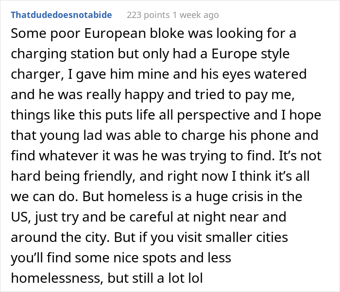 European Visits The USA For The First Time And Is Shocked And Disappointed By The Experience