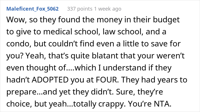 Parents Get Slammed Online For Leaving Adoptive Son With No College Tuition After Spending Everything On Biological Kids Parents Get Slammed Online For Leaving Adoptive Son With No College Tuition After Spending Everything On Biological Kids