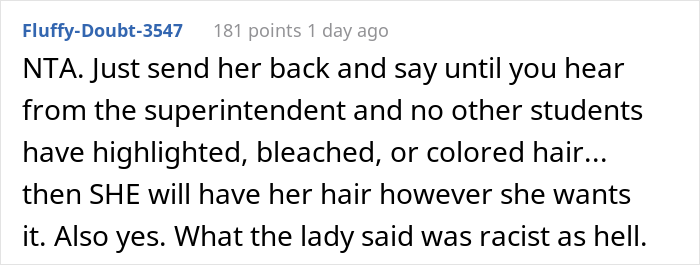 "AITA For Refusing To Dye My Daughter’s Hair Because Her School Complained?" "AITA For Refusing To Dye My Daughter’s Hair Because Her School Complained?"
