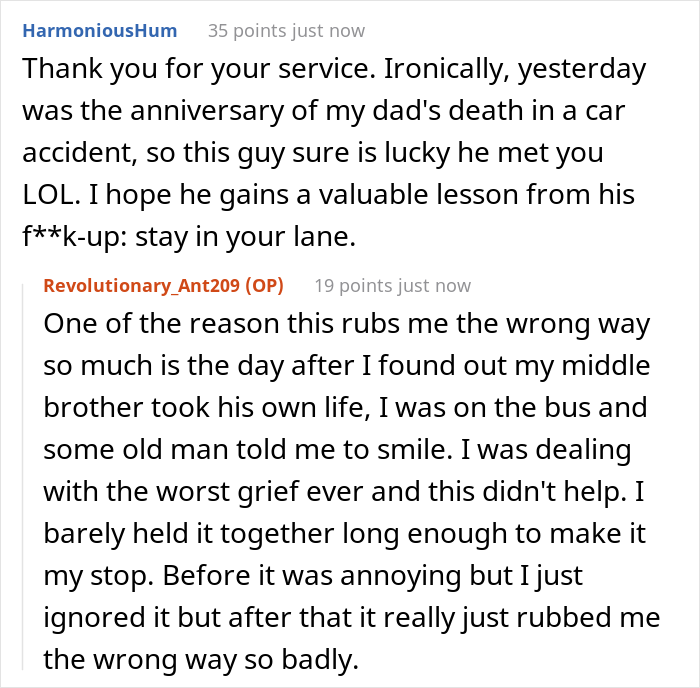 Woman Shares How She Had To Lie To A Stranger About Her Parents Recently Dying To Teach Him Not To Require Smiles From Women