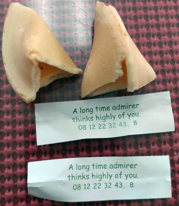 My Wife And I Both Got The Same Fortune