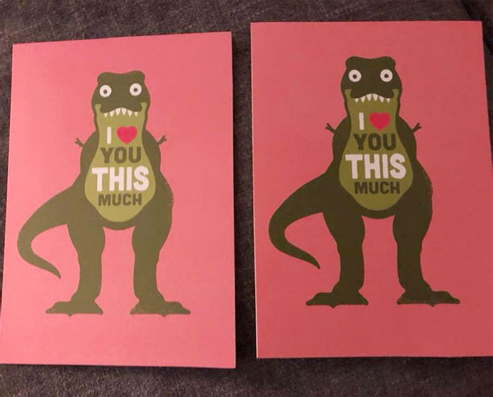 Last Year, My Husband And I Got Each Other The Same Card For Valentine's Day