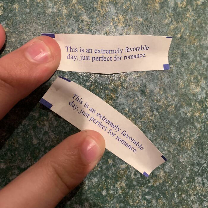 My Fiancé And I Both Got The Same Fortunes