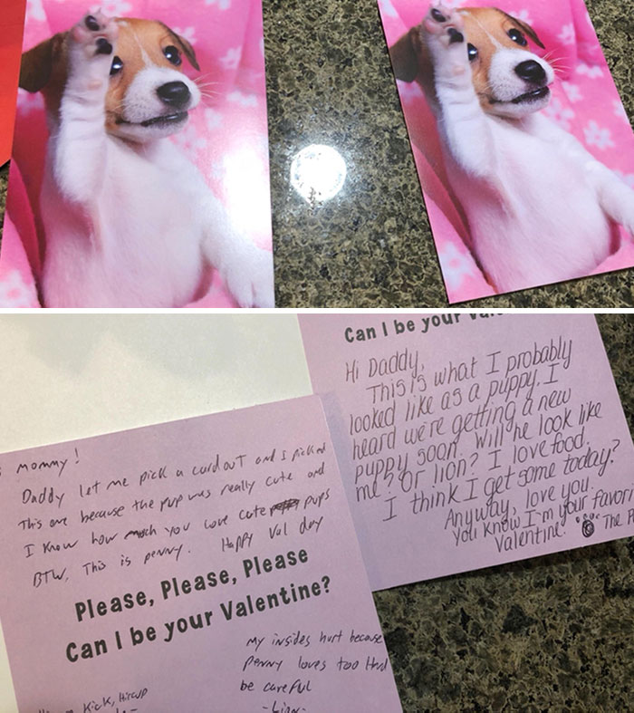 My Wife And I Got The Same Card For Each Other And Signed It From The Dog