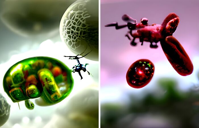 I Use AI To Create Images Of Our Future Where The Pollution Coupled With This New Intelligence Becomes The Catalyst For The Next Evolutionary Step For Earth (12 Pics)