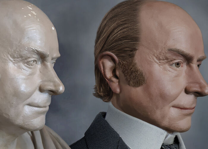 New, Never Before Seen, Real-Face Images Of 6th U.S. President John Quincy Adams I Created From His Life Mask