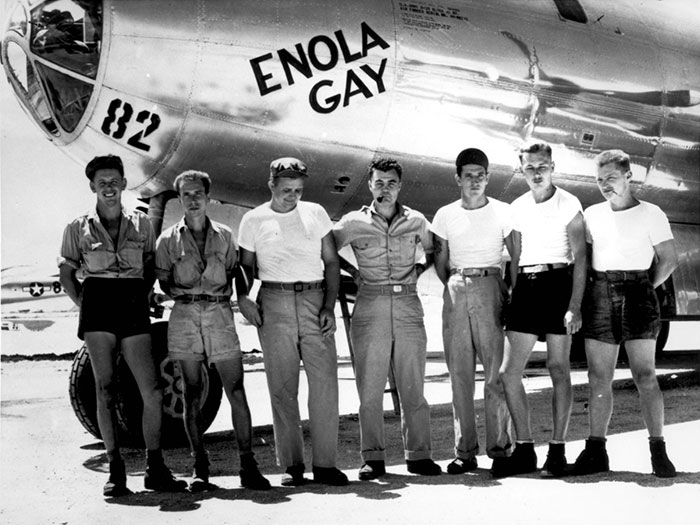 Crew Members Of B-29 Superfortress “Enola Gay”, That Dropped The Atomic Bomb On Hiroshima In 1945