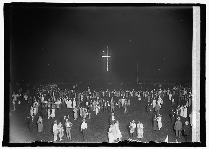 Burning Of 80 Ft. Cross, KKK, 8/9/1925