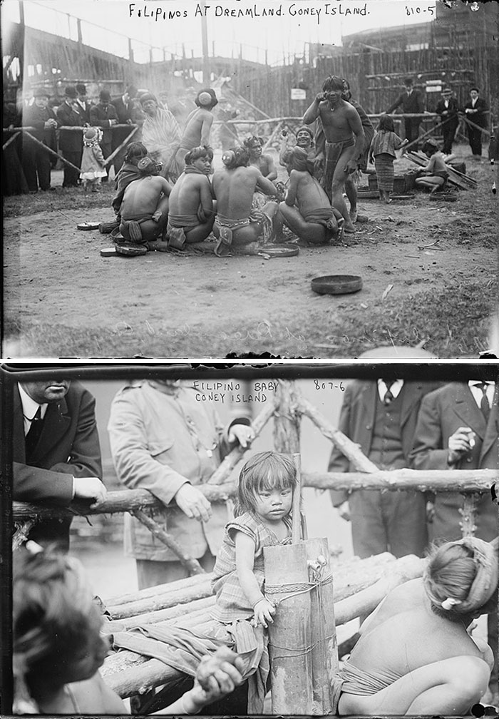 Human Zoos Existed. These Photos Taken In 1904, Where Us Government Imported 1,300 Indigenous Filipinos From Different Tribes To Display At The St. Louis Exposition In 1904
