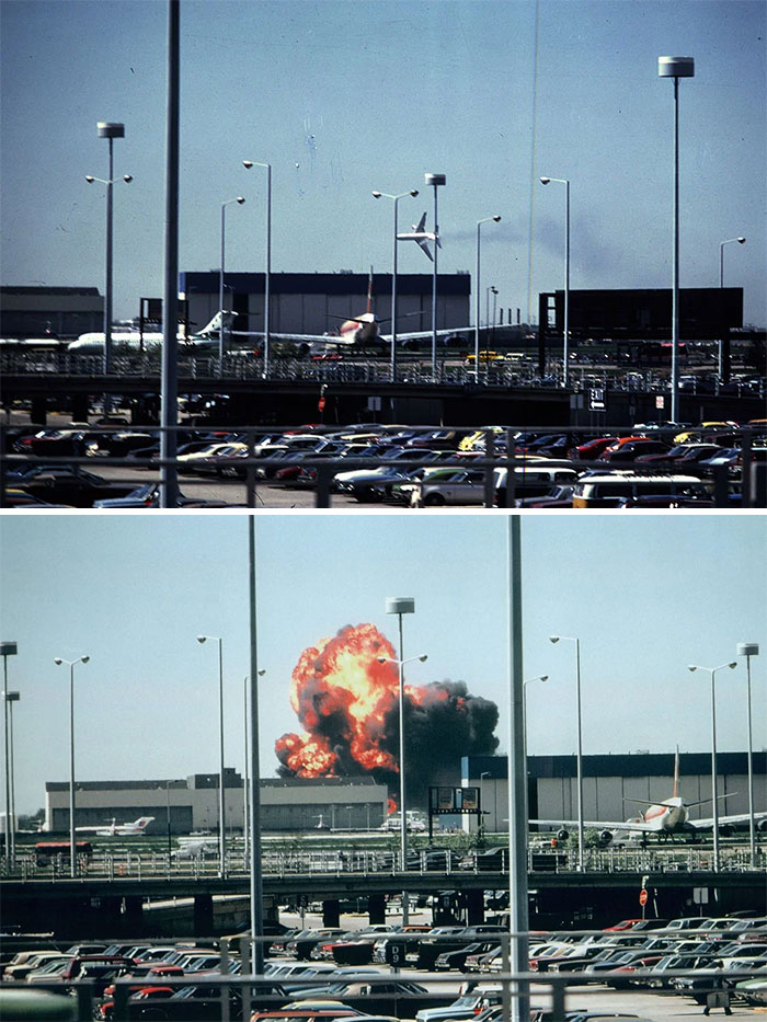 May 25, 1979 - American Airlines Flight 191 Was Departing O'Hare International Airport When It Crashed Into The Ground After The Left Engine Detached From The Wing