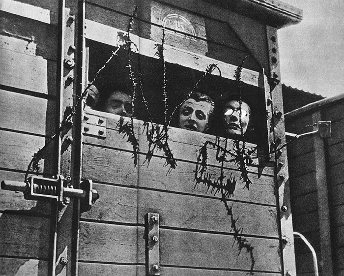 Holocaust Jews In A Railway Car