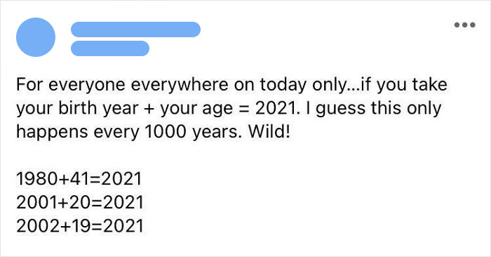 Every 1000 Years?