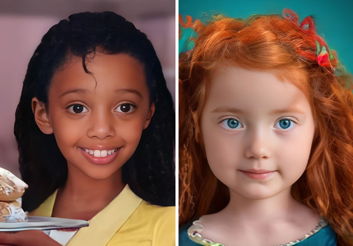 Using Artificial Intelligence, I Recreated 13 Popular Disney Princesses To See What They Would Look Like As Kids In Reality