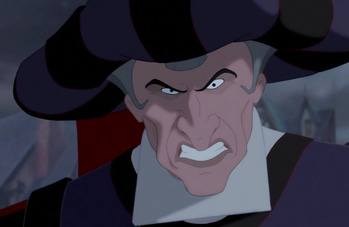 Claude Frollo looks angry 