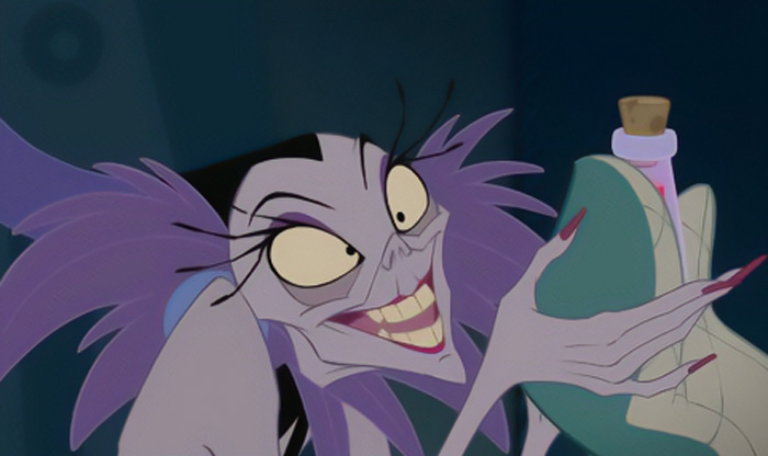 Yzma holding a potion 