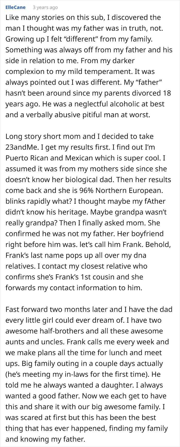 A 23andme Fairytale - Found My Real Dad And He’s More Than I Could Ask For In A Father