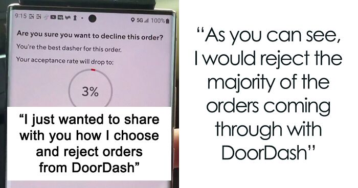 “I Reject The Majority Of Orders”: DoorDash Driver Shares How He Chooses Which Orders To Pick Up, Sparks Debate Online