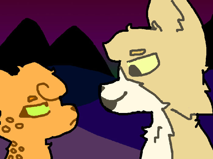 My Cats! This Is A Colored Frame From A Animatic Im Working On! Its "Say My Name" From The Beetlejuice Musical >xd