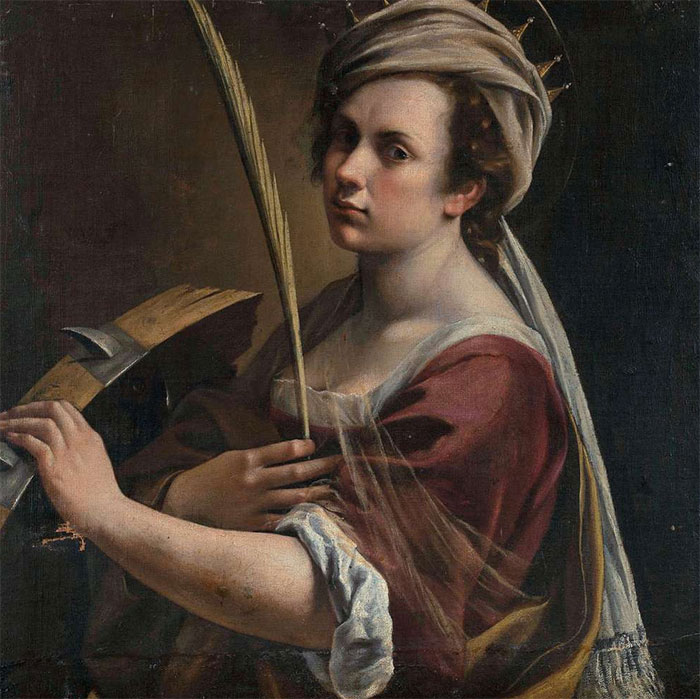 Self-Portrait By Artemisia Gentileschi